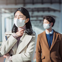 오염환경에 노출이 잦은 대상자